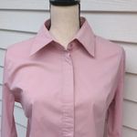 NY & CO Stretch Light Pink Button Down Shirt Women's Pink Button Down Shirt Size L Photo 1