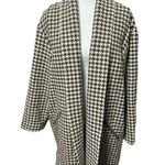 NILI LOTAN Houndstooth Kidman Coat Brown Size L Photo 6