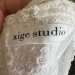 White Eyelet Tiered Babydoll Tank Top Cottagecore Boho Soft Girl Y2K Festival XS Photo 2