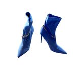 Guess NEW  Womens Forsta Satin Pointed Toe Ankle Boots Photo 4