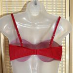 Vintage Bright Red Semi Sheer Mesh Underwire Unlined Bra No Brand Size undefined Photo 8