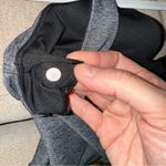 Lululemon Contour Tank Heathered Black Sz 8 V Neck Built in Bra Gym Athleisure Photo 4