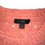 J.Crew Pointelle Crew Neck Wool Blend Long Sleeve Sweater LARGE Photo 3