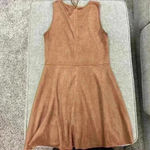 Western Faux Suede Camel Dress Brown Size L Photo 4