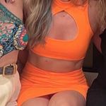 Neon Orange Two Piece Set Size M Photo 2