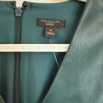 Ann Taylor NWOT  Faux Leather Dress 4 Petite Photo 1
