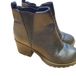 Soda  Womens Lug Sole Chunky Heel Bootie,Black  size 8.5 Photo 6