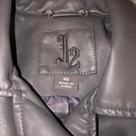 Gray Leather Jacket Size XS Photo 4