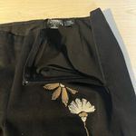 Worth Black Embroidered Floral Wide Leg Pants 6 Bobo Hippie Festival Vacation Photo 8