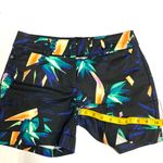 Apt. 9  Tropical Leaf Print Bermuda Shorts – Vibrant Black Orange Green Pattern Photo 6