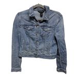 White House | Black Market  Denim Jean Jacket Size 4 Cotton Blend Photo 0
