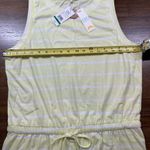 C&C California  Women’s Size L Barbara Beachy Dolman Sleeve Stripped Yellow Dress Photo 3