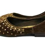 Elle  Girl Giovanni Embroidered Sequin Beaded Ballet Flats Shoe Brown Size 6.5 Photo 7