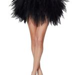 Spirit Halloween  Black Shredded Short Tutu One Size Fits Most Photo 3