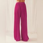 Peppermayo  90s Muse Plisse Pants & Plisse Shirt SET Magenta size 2 Photo 7