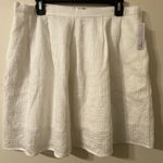 Chelsea28 New NWT ‎ White Quilted Skirt Lined Womens Size Large Photo 0