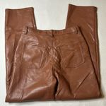 Aritzia  Wilfred Vegan Leather Melina Straight Leg Pant in Brown Photo 7