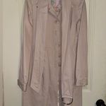 Anthropologie Elevenses for Blush Pink Belted Trench Coat Size 6 EUC Photo 2