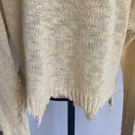 Blank Paige  V-Neck Pale Yellow Crop Length Boho Oversized Sweater Sz M/L Photo 8