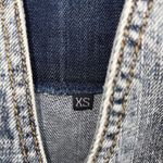 LF CARMAR ACID WASH SEXY 2 BUTTON JEAN VEST SIZE XS Photo 5