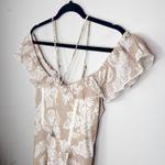 NEW NWT Joyfolie Netta Dress in‎ Lacey Floral Size Large Ruffles Cut Photo 4