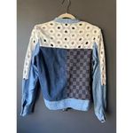Sea New York Women's Patchwork Henley Sweater Size S Blue Photo 1