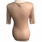 BKE   Bodycon Scoop Neck Metallic Top Photo 3