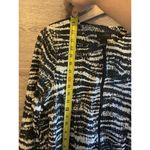 Investments Office Career Zebra Jacket Sz Small Elegant Zipper Timeless Classic Photo 6
