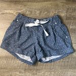 Lululemon  Athletica Blue Confetti Print Running Cuffed Tie Waist Shorts Size 6 Photo 0
