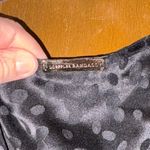 Loeffler Randall Black Spotted Drape Neck Silky Dress Photo 1