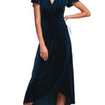 BHLDN  Midnight Velvet Midi Dress Photo 0