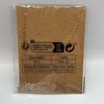Gold Chain Necklace With You Have a Piece of My Heart Charm Photo 2