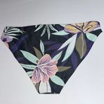 Roxy NWT  Active Full Bikini Bottom in True Black Fasso Size Large Photo 4