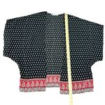 Maurice's Maurice’s Women’s Paisley Print Boho Chiffon Relaxed Fit Coverup Kimono Size S/M Photo 4