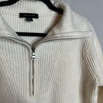 Ann Taylor  white half zip sweater Photo 1