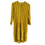 Brass & Roe Yellow Long Sleeve Dress Small Photo 7