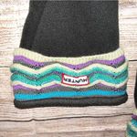 Hunter Boots Tall Socks in Blue, Green, Gray/Grey Chevron Stripes Size M Photo 7