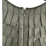 Women's 100% Silk Black Sleeveless Pleated A Photo 7