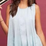 Anthropologie eri + ali baby blue swing tank blouse XS Photo 0