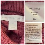 New York & Company Sweater Turtleneck Long Sleeve Tunic Pink Women’s Size XL Photo 10