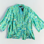 Adrianna Papell  Two-Piece Set Size L Blue Green Sleeveless Shell &‎ Top Shirt Photo 0
