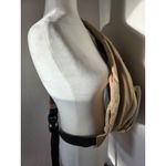 KAVU Rope Sling Bag Tan Beige Canvas Crossbody Outdoor Travel Daypack Flaw Read Photo 3