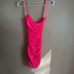 superdown Revolve‎  Sierra Women's Size XS Hot Pink Ruched Spaghetti Strap Dress Photo 8