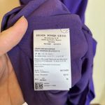 Escada Bright Purple Bodycon Fitted Dress Back Zip Ruched Midi Size 36 / Small Photo 8