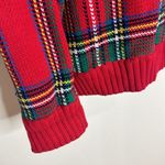 Charter Club Vtg  ladies Plaid Multi Color Crewneck Sweater with Anchor size L Photo 9