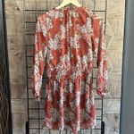 Socialite  Women's Mini Dress Size XS Burnt Orange Floral Smock Waist Boho Chic Photo 4