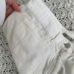 J.Crew Square Patch Design Mid-Rise Wide Leg Corduroy Pants White (Small) Photo 9