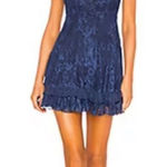 Lovers + Friends  Maren Mini Dress in Bright Navy, Size S Photo 0