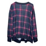 Torrid NWT Black Red Plaid Brushed Waffle Surplice Drop Shoulder Top Size 3X Photo 5