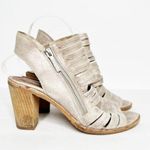 Donald Pliner Kasia Metallic Open Toe Cutout Heel Booties Size 8.5 Women’s Photo 2